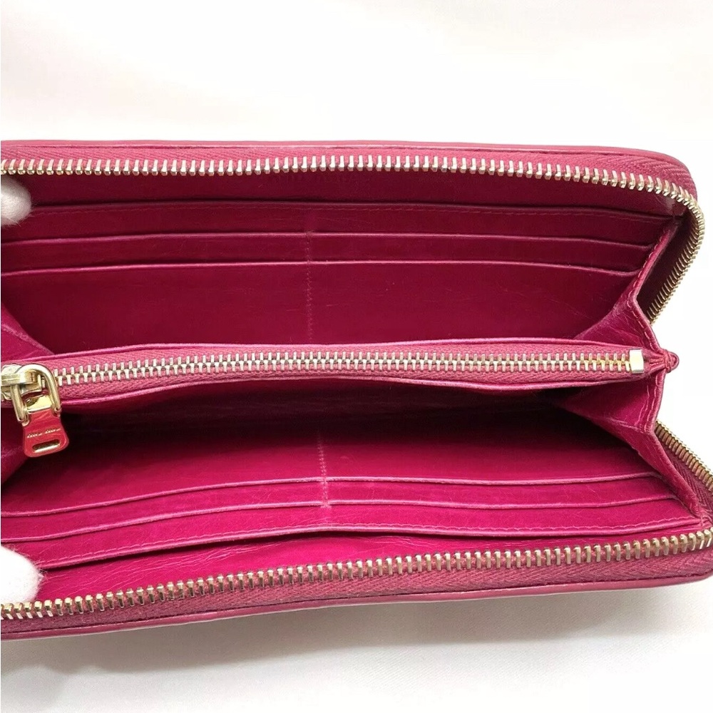 Miu Miu Quilted Zippy Wallet W/Box - image 8